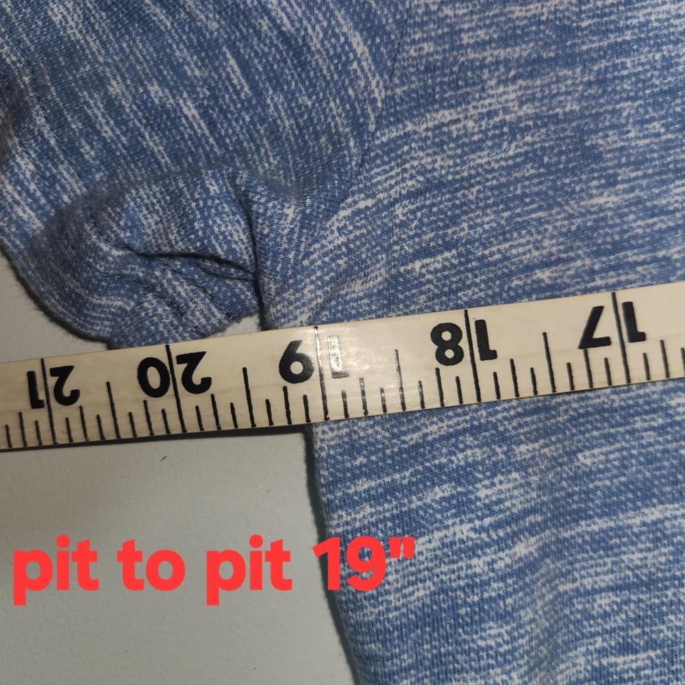 Hollister Mens Blue Heathered Short Sleeve T-Shirt. SMALL - Picture 3 of 7